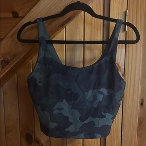 Camo Print Crop Top